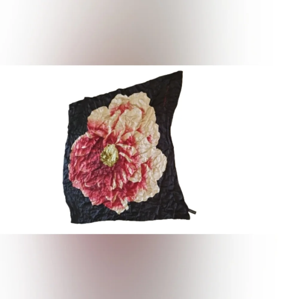 Adrienne Vittadini 100% Silk Flower Print Scarf One Size